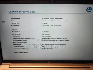 HP ProBook 455 G8 Laptop - Ryzen 7, 8GB RAM, 256GB SSD