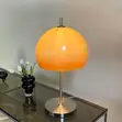 Vintage Glass Mushroom Table Lamp - 2