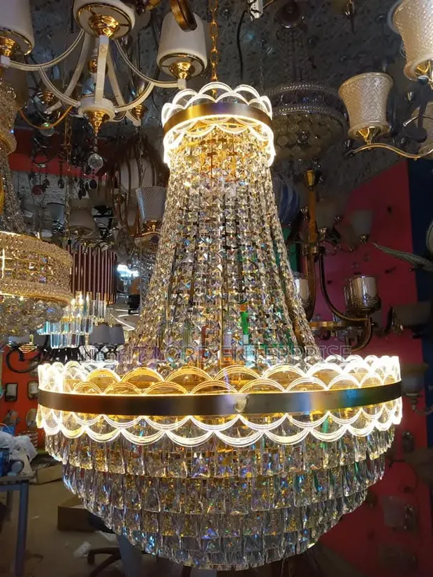 ELK Tilapia Skin 600mm Chandelier Light - 1