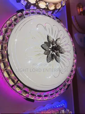 Round LED Ceiling Light with Color Changing & Dimmable Features