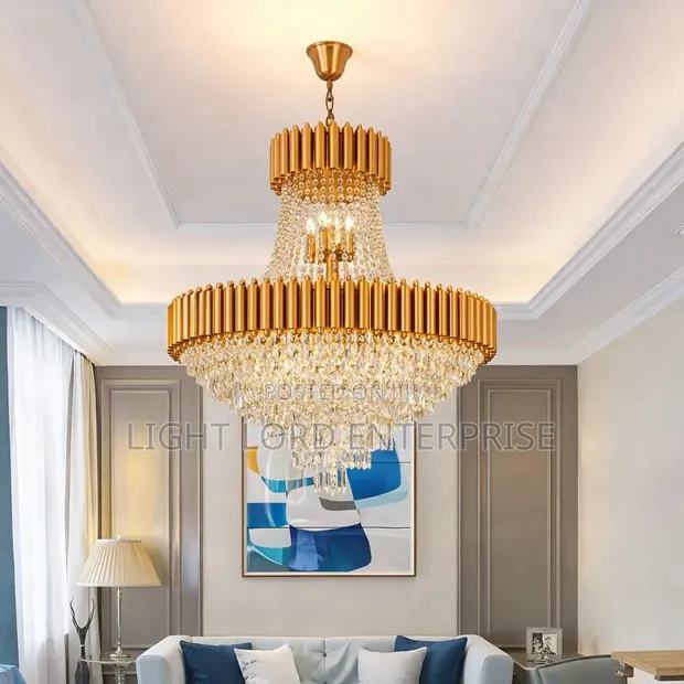 Falcon 600mm Crystal Chandelier Light - 1