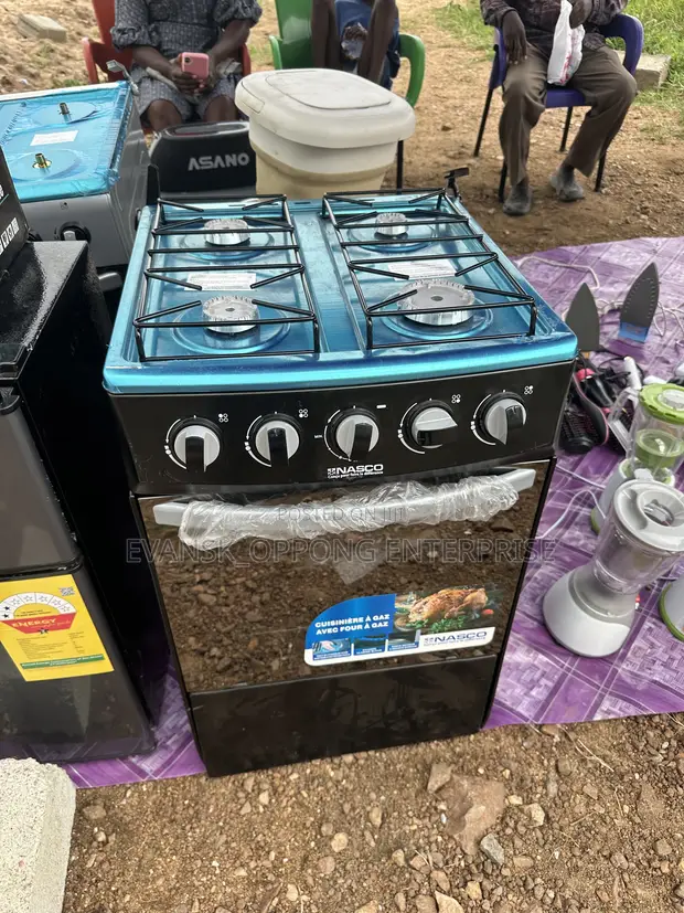 Nasco 4-Burner Gas Cooker with Oven - 1