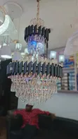 ELK Deux Barres Yellow Gold Chandelier Light - 2