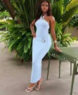 Richlove Women's White Cotton Pencil Dress - 2