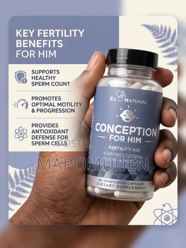 EU Natural Conception for Him - Male Fertility Support (60 Caps) - 1