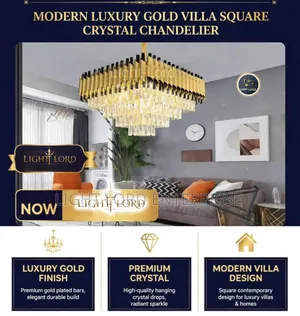 Modern Crystal Chandelier - Villa Square