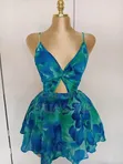 Brand New Blue Mini Dress for Ladies - 2