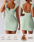 Ace Couture Bodycon Dress - Light Green - 2