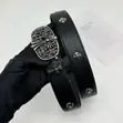 Chrome Hearts Belt Black with Multiple Crosses - 1