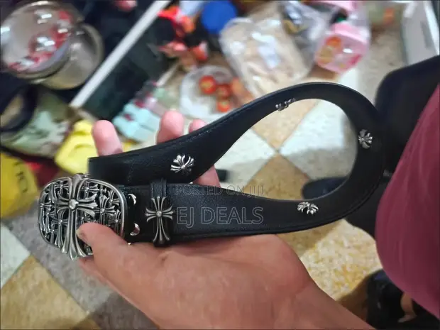 Vintage Chrome Hearts Cemetery Cross Belt - 1