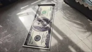 Hundred Dollar Bill Runner Rug - Money Design