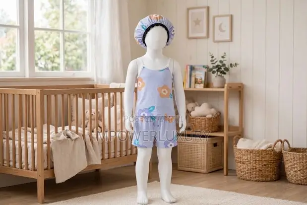 Teen Nighty with Matching Bonnet - 1