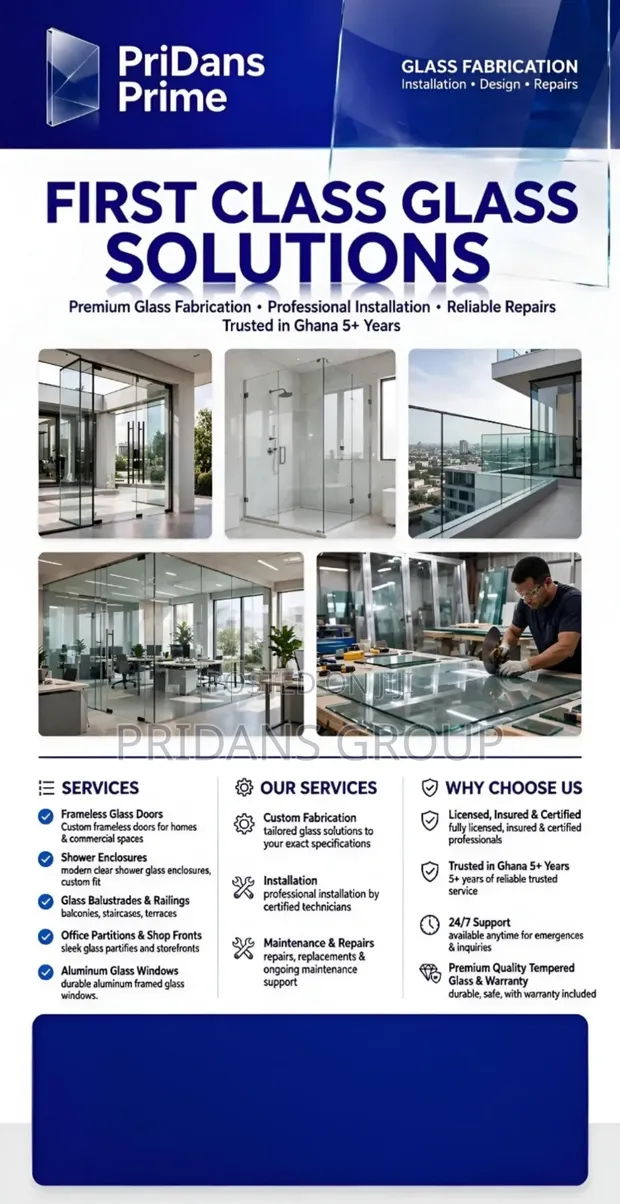 Glass Fabrication & Repair Services - 1