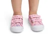 Pink Baby Girls Sneakers with Star Print - 1