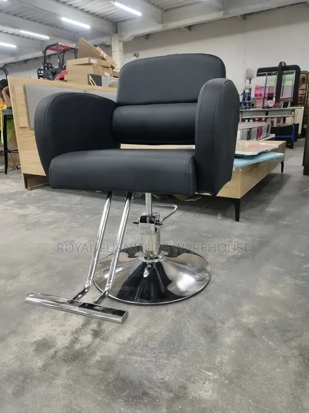 Classic Black Premium Hydraulic Salon Styling Chair (Lfy-59-17) - 1