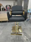 Imperial Black/Gold Barber Chair - 3
