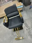 Imperial Black/Gold Barber Chair - 5