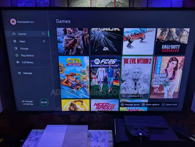 Microsoft Xbox One S with 11 Installed Games - 1