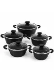 Hot Chef 10-Piece Non-Stick Marble Cookware Set (20-28cm) - 1