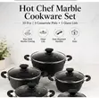 Hot Chef 10-Piece Non-Stick Marble Cookware Set (20-28cm) - 2