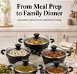 Hot Chef 10-Piece Non-Stick Marble Cookware Set (20-28cm) - 3