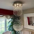 Wounderlife Transparent Crystal Chandelier Light - 2