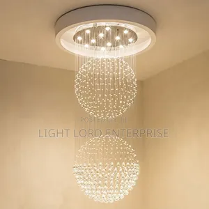 Meyor Spain Ice Ring LED Crystal Chandelier Light