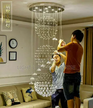 Advanced LED Crystal Chandelier Light (D100cm x H300cm)