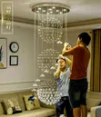 Advanced LED Crystal Chandelier Light (D100cm x H300cm) - 1