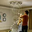 Advanced LED Crystal Chandelier Light (D100cm x H300cm) - 2