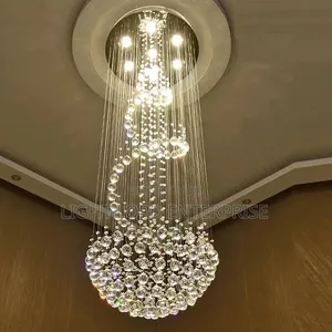 Fashionable Crystal LED Chandelier Light (D100cm*H300cm)