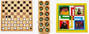 Draft, Ludo & Oware Board Games