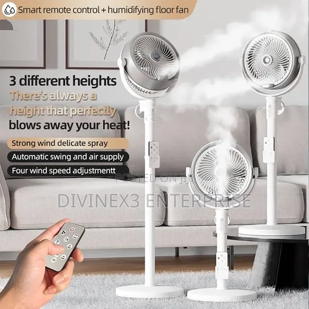 Circulation Cooling Humidifying Floor Fan - 1