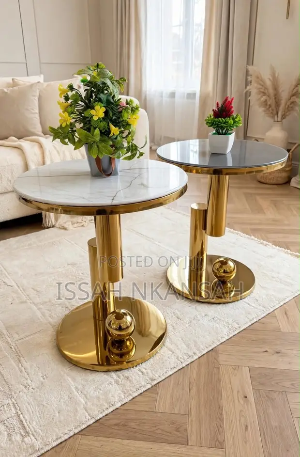 Round Marble Coffee Table - 1