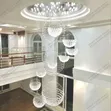 11 Sphere Crystal Chandelier - Modern Spiral Design - 1