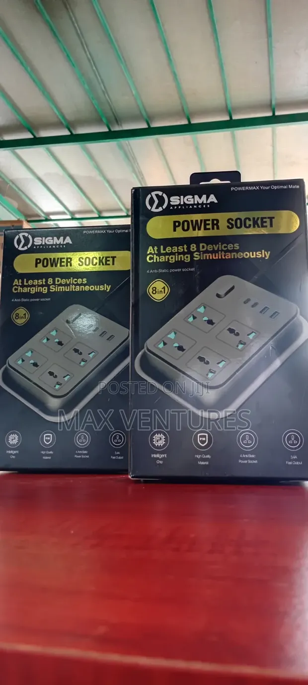 Sigma 8-in-1 Multi-Purpose Power Socket - 1