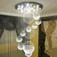 280cm Sphere Crystal Chandelier - 8ft Long - 1