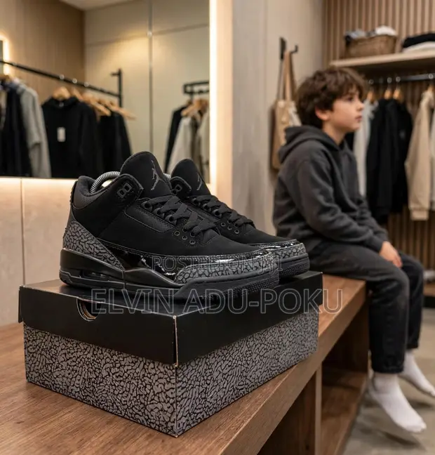 Air Jordan 3 'Black Cat' for Kids - 1