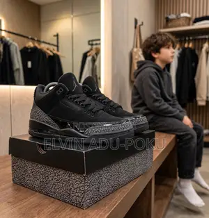 Air Jordan 3 'Black Cat' for Kids