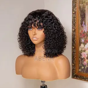 Human Hair Curly Fringe Unit - 12"