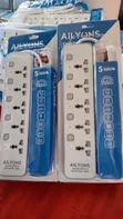 Ailyons 2500W 5-Way Power Strip - 2