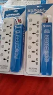 Ailyons 5-Way Power Strip with Individual Switches - 2