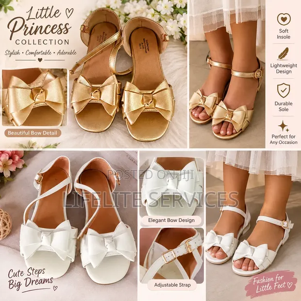 Low High-Heel Princess Shoes for Girls - 1