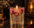 Paradise Gardenia Dried Bloom Aromatherapy Candle - 2
