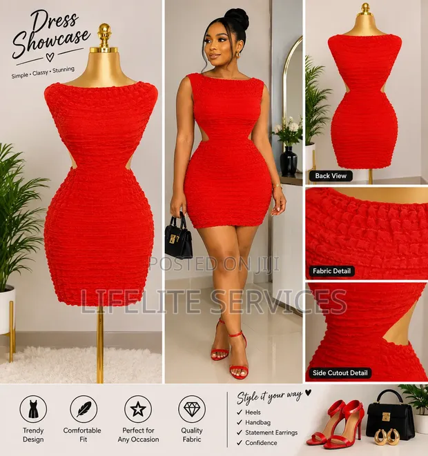Slaydiva Plus Size Spaghetti Strap Mini Dress - 1
