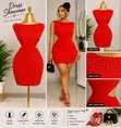 Slaydiva Plus Size Spaghetti Strap Mini Dress - 1