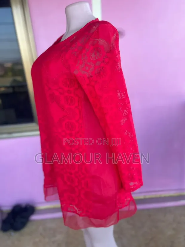 Women's Red Thrift Dress - Size M - 1
