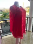 Women's Red Thrift Dress - Size M - 2