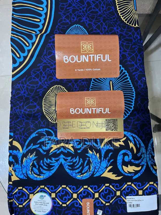 Quality African Print Fabric - 6 Yards - 1
