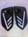 Honda Civic Hatchback Front Fog Cover with LED - 3
